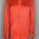 Ashley Stewart NWT Coral Cardigan Sz 10-12 Button Front Photo 0