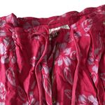 Kaktus Linen Blend Cropped Pants Pink Size M Photo 3