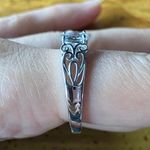 Natural Aquamarine Sterling Silver Ring Size 9.75 Photo 2