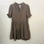 Apiece Apart Las Alturas Mini Dress in Morel Brown size Small Photo 4