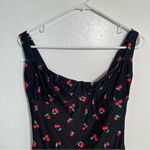 We Wore What  Ruched Cup One Piece Swimsuit Black Cherries XL Photo 4
