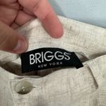 Briggs New York Vintage  Pleated Front Pants Trousers Women’s Plus Size 16 Cream & Light Beige Photo 4