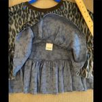 Urban Outfitters M Cropped Cheetah Print Faux Fur Oversized Sweatshirt Photo 10