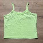 Lime Green Ribbed Women's Top Size L Photo 0