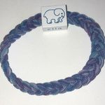 Electric Family Ella Ivory Purple Blue Stretchy Braided Boho Bracelet Photo 0