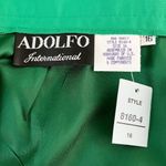 Adolfo  International Vintage Pencil Skirt 16 Emerald Green Retro New Photo 5
