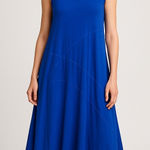 Heartstring Womens XL Blue Sleeveless Cowl Neck High Low Midi Dress Flowy Comfy Photo 0