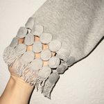 Molly Bracken Lili Sidonio x  Gray Cut Out Fringe Top Size Small Photo 2