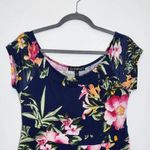 Derek Heart Navy Floral Maxi Dress with Shorts Underneath NWOT Size Large Photo 2