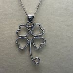 Freida Rothman Sterling Silver Four Leaf Clover Pendant Necklace Photo 3
