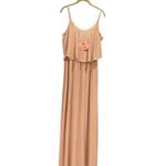 Show Me Your Mumu Caitlin Ruffle Maxi Dress Bridesmaid Dusty Blush Large NWT Photo 5