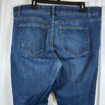 LuLaRoe  Skinny Ankle Distressed Denim Blue Jeans Size 36 EUC #5550 Photo 4