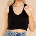 ‎Racerback Cropped Tank Top Black Size M Photo 10
