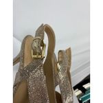 MICHAEL Michael Kors Becky Glitter Heel Sandal Size 9 Gold Photo 2