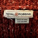 Royal Robbins  Cardigan Sweater Long Sleeve Open Front Knitted Burgundy 2XLarge Photo 1