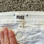 Paige  Cindy Crop white Stretch Jeans, Size 31 Petite, Like New Condition Photo 3