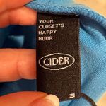 Cider NWT Crop Top Criss Cross Bra Top Bright Blue S Photo 6