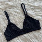 SKIMS Fits Everybody Triangle Bralette Onyx Size Medium Photo 2
