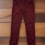 Madewell  Skinny Skinny Jeans Women's 31 Red Stretch Denim Low Rise 5 Pocket Pant Photo 0
