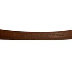 Coach Vintage Leather Cowhide Belt Brown Solid Brass Buckle Classic western 30" Photo 5