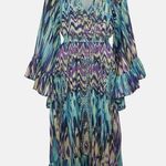 Karen Millen  Tie Dye Studded Woven Bardot Drama Maxi Kimono Photo 0