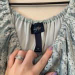 Buckle Light Blue Lace Off-Shoulder Top Photo 2