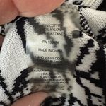 Sioni Dress Black White Floral Knit Bodycon Sleeveless Stretch. Size M Photo 3