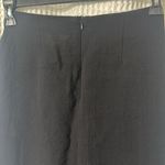 H&M Knot Detail Linen Blend Black Midi Skirt with Slit  Size 8 Photo 10