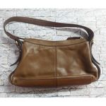 Etienne Aigner Classic Brown Leather Purse Shoulder Bag Gold Hardware Photo 3