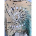 Full Tilt Zumiez Full Tilt Blue Tie Dye Celestial Moon Phase Cropped T-Shirt Size Medium Photo 6