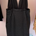 Club L London Black and White BodyConDress Plunge Neckline Sleeveless Size 14 Photo 3