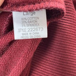 Poof New York WOMEN slouchy sweatshirt of the shoulder Sz L Photo 6