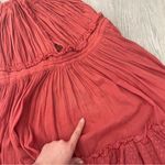 Free People  Dress halter tiered mini polka dot endless summer womens Red medium Photo 3