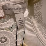 Monique Lhuillier Sheer Lace Slit Gown White 4 NWT Bridal Rehearsal Formal Lace Photo 12