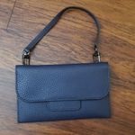 NWOT Tumi Navy Chic Feminine Quiet Luxury Dainty Leather Wristlet Wallet 6.5x4in Blue Photo 4