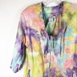 Kensie Medium Jacket Carnival Camouflage Handmade Tie Dye Yellow Purple 243 Photo 6