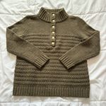 Talbots  Womens Size MP Sweater Long Sleeve Green Coquette Office Business Fall Photo 0