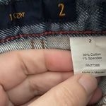 J.Crew  Size 2 Medium Wash Denim Pencil Skirt 99% Cotton Modest Length. Photo 2