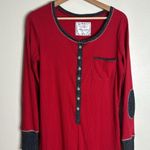 Abercrombie & Fitch Sleepwear Collection Size M Red Contrast Trim One Piece Photo 3