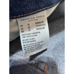 American Eagle Mom Jeans Distressed Ripped Knees Medium Wash Comfort Waist 20 Blue Size undefined Photo 5