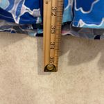 LABEL OF LOVE Blue Pink Floral Bell Sleeve Coverup Mini Dress Size S Retro Boho Photo 5