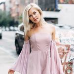 Vestique Lavender Off The Shoulder Romper Photo 0