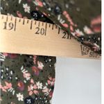 Dolan Anthropologie Lorien Lace Peasant Floral Print Long Sleeve Blouse Top Med Green Photo 8