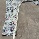 Vera Bradley Active Wear Large Leggings- Blue with Pink Flowers Photo 3