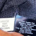 Vince Camuto Foldover Split Neck Short Sleeve Black Knit Tunic Sweater Size M Photo 9