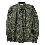Alix of Bohemia Annabel Moonflower Green Floral Bell Sleeve Shirt Sz Large $420 Size M Photo 5