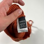 SheIn Burnt Orange Ribbed Cable Knit Lightweight Sweater Tank Top Medium M Photo 3
