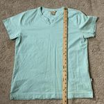 Woolrich  Womens Light Blue Henly V Neck Short Sleeve T Shirt Size M Photo 3
