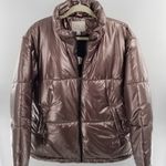 Metallic Puffer Coat Size M Photo 0