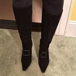 Oscar de la Renta  black suede boots 9.5 40.5 Photo 0